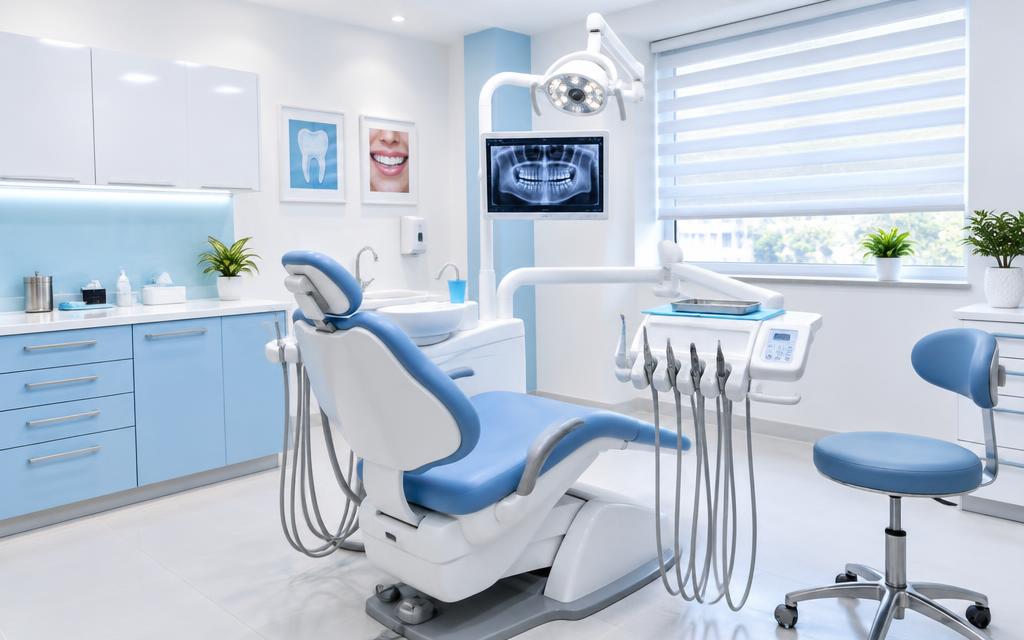Clean modern dental clinic interior